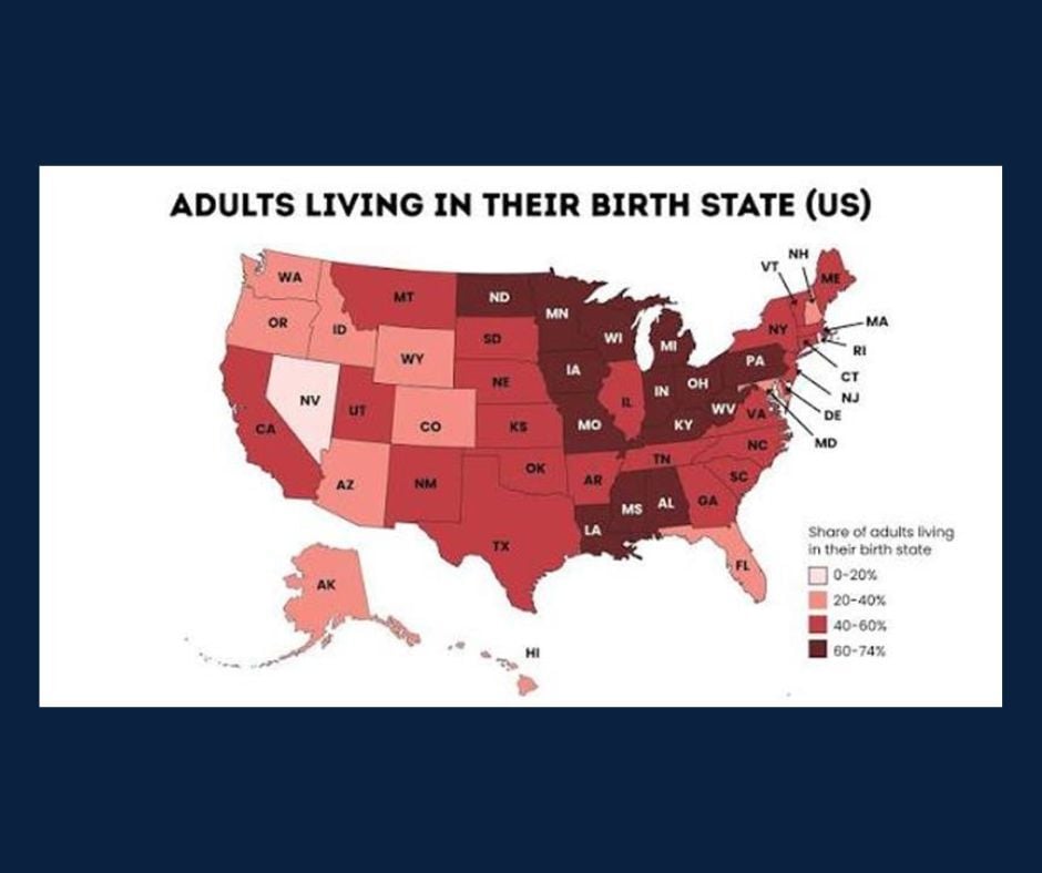 Chart of the Day: Adults Living in Birth State