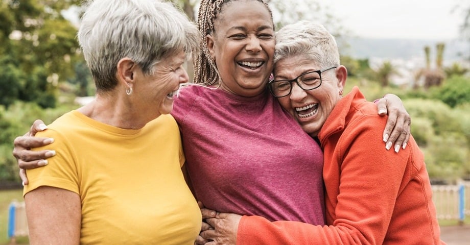 Group of friends enjoying each other's company